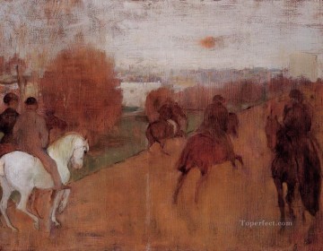 Edgar Degas Painting - riders on a road 1868 Edgar Degas